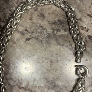 Milan Silver Women's Chain Necklace. 209.2 grams